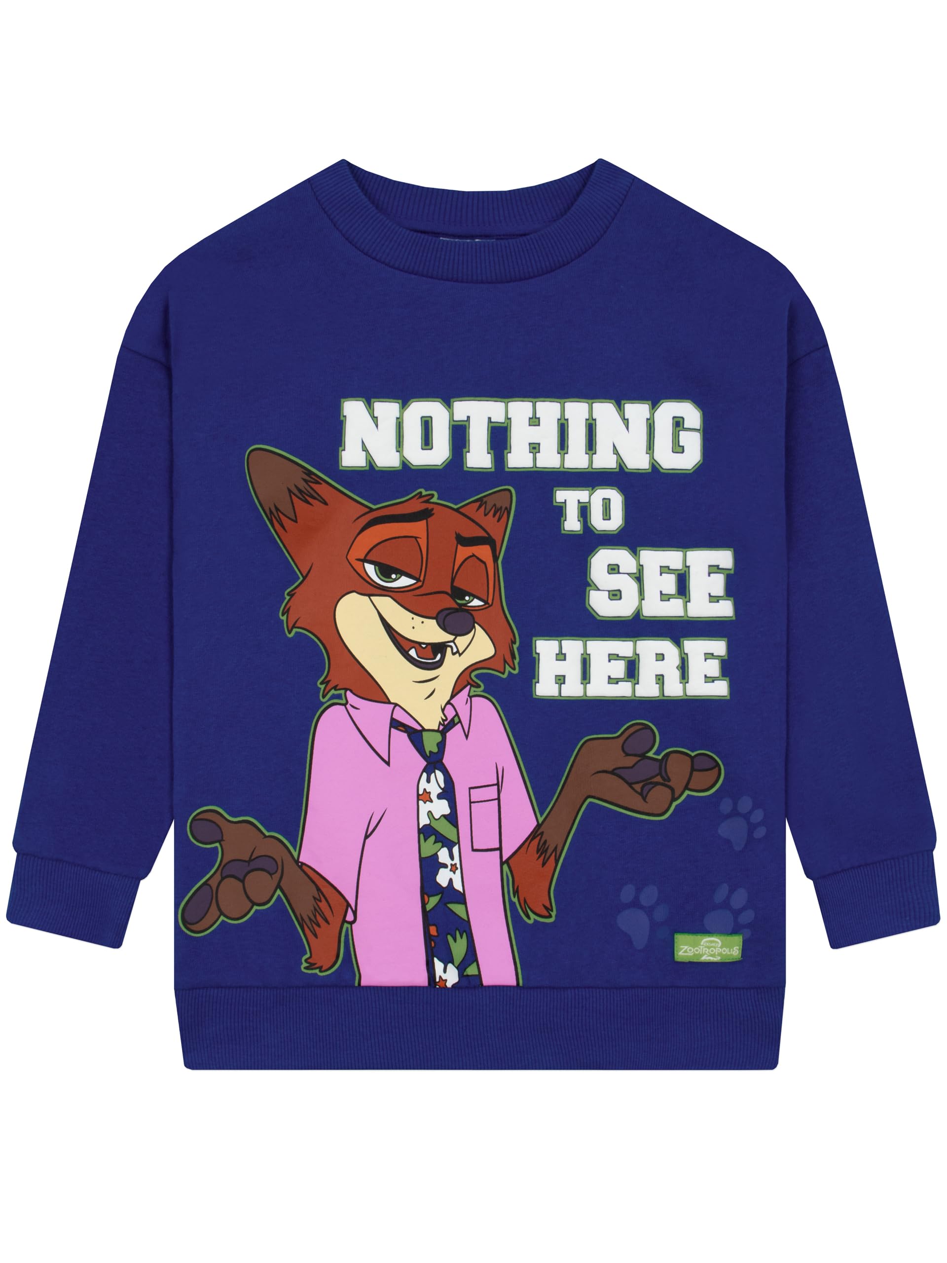 Disney Jumper, Zootropolis Boys Sweatshirt, Nick Wilde Kids Jumper, Cotton Boys Clothes, 12-13 Years Blue