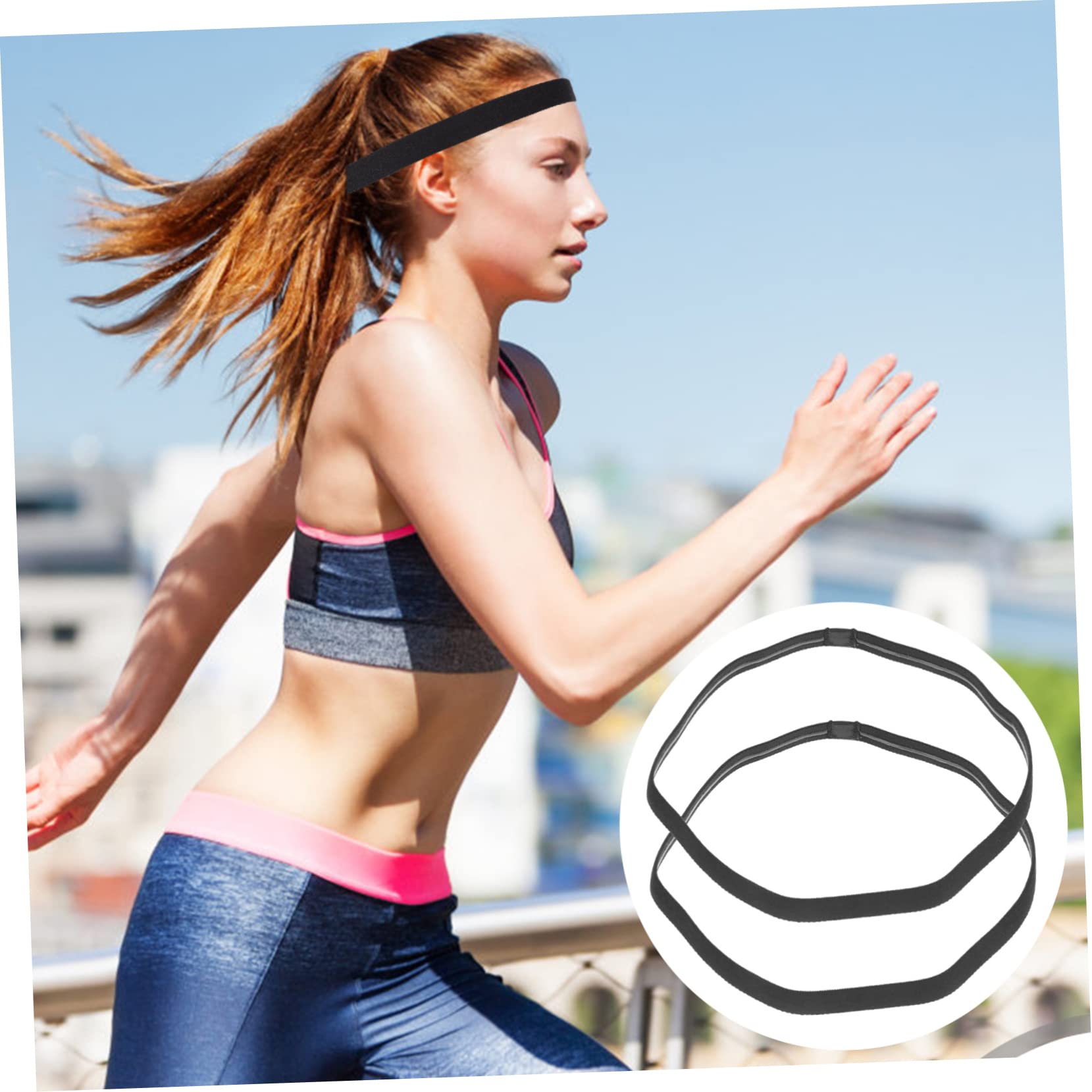 6 Pz Fascia Sportiva Antitraspirante Poliestere Accessori Elasticità Uomo