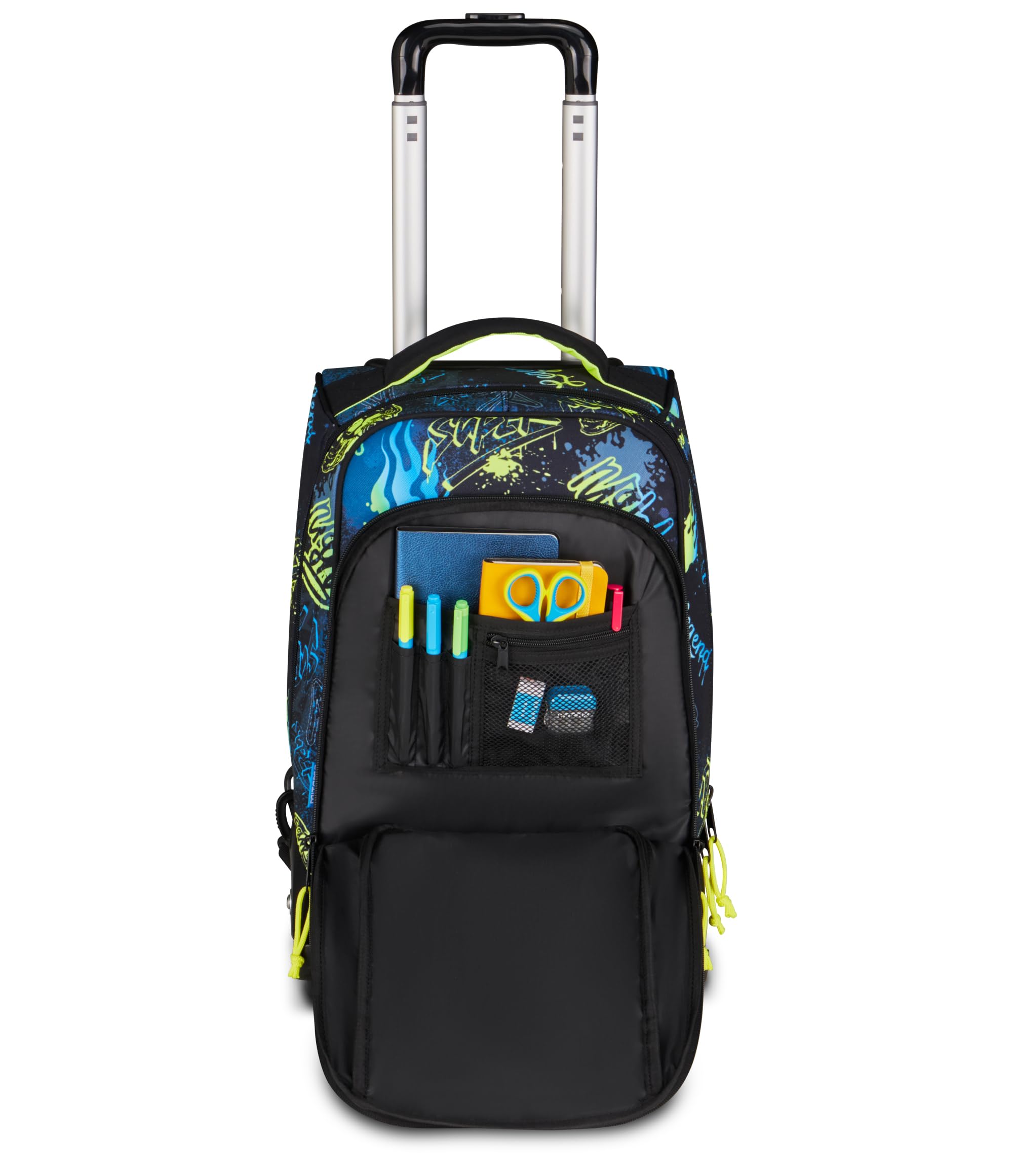 Mitama Zaino Trolley M-Power UrbanEvo, Spallacci a scomparsa, Bambini e Bambine, Tasca Porta Borraccia, Doppio uso, Maxi Capienza, blu