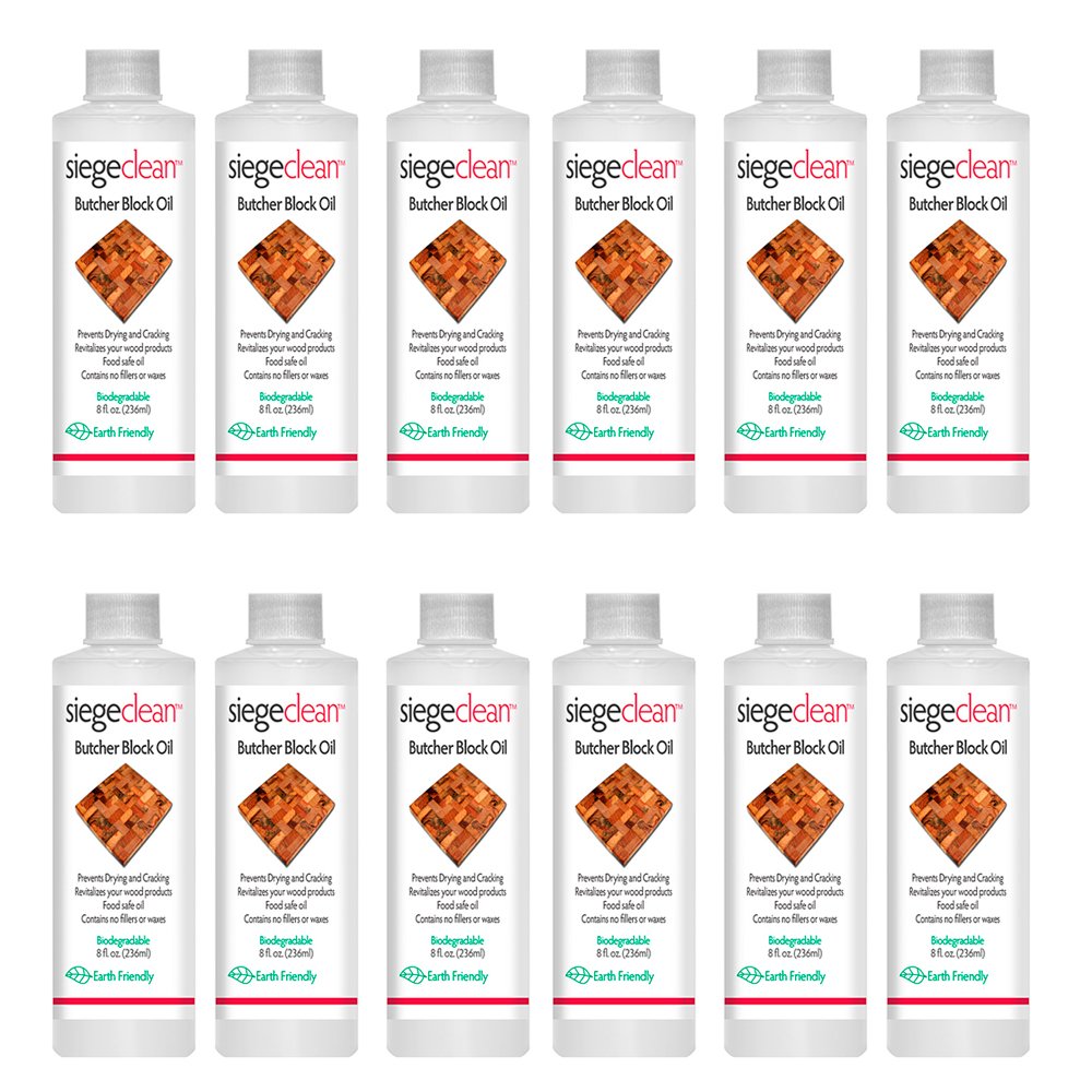 12 Wood Butcher Block Mineral Oil 96oz Food Grade Safe Knife Blade Cutting Board