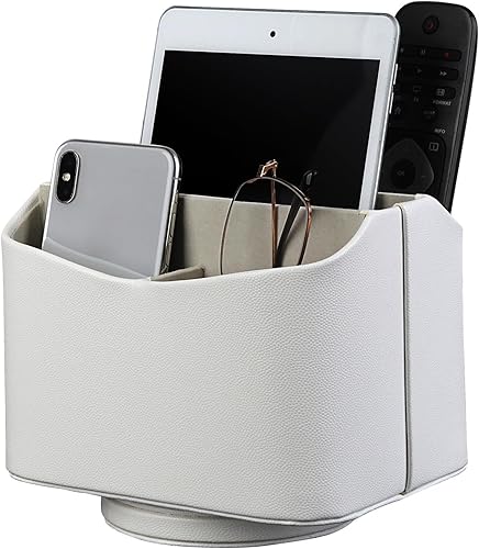 Miniatura 9 de HofferRuffer Soporte giratorio para control remoto, organizador de control remoto, organizador de control remoto giratorio de 360 grados, soporte