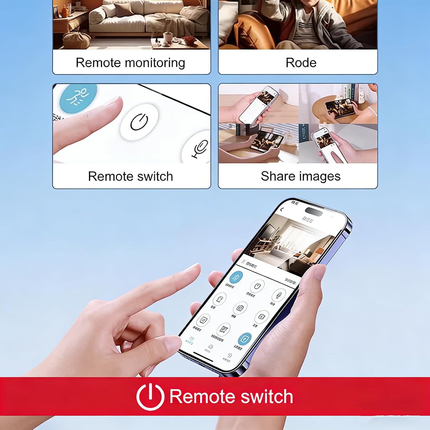 Upgraded Ultra-Invisible No-Plug Camera, Compact Small WiFi Indoor Monitor with App Remote Viewing, HD Night Vision Personal Space Cam, Wireless Indoor Security Camera for Pet/Baby/Nanny (4pcs)