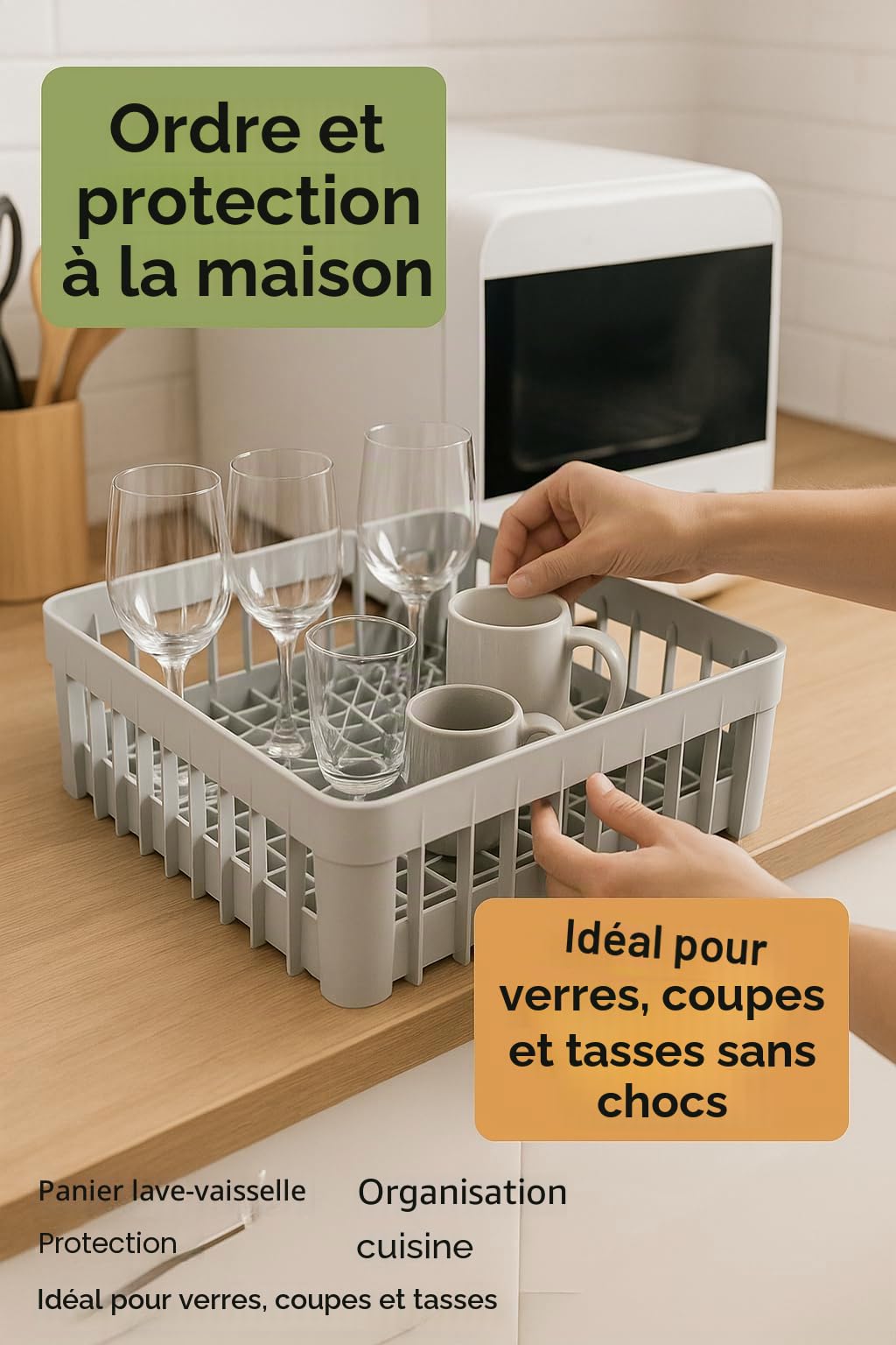 CubetasGastronorm - Casier de lavage pour verres (40 X 40 cm) CLV-40-6345337