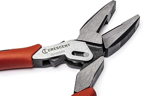 Miniatura 4 de Crescent Alicates Lineman's de acción compuesta de doble material - CCA20509, rojo