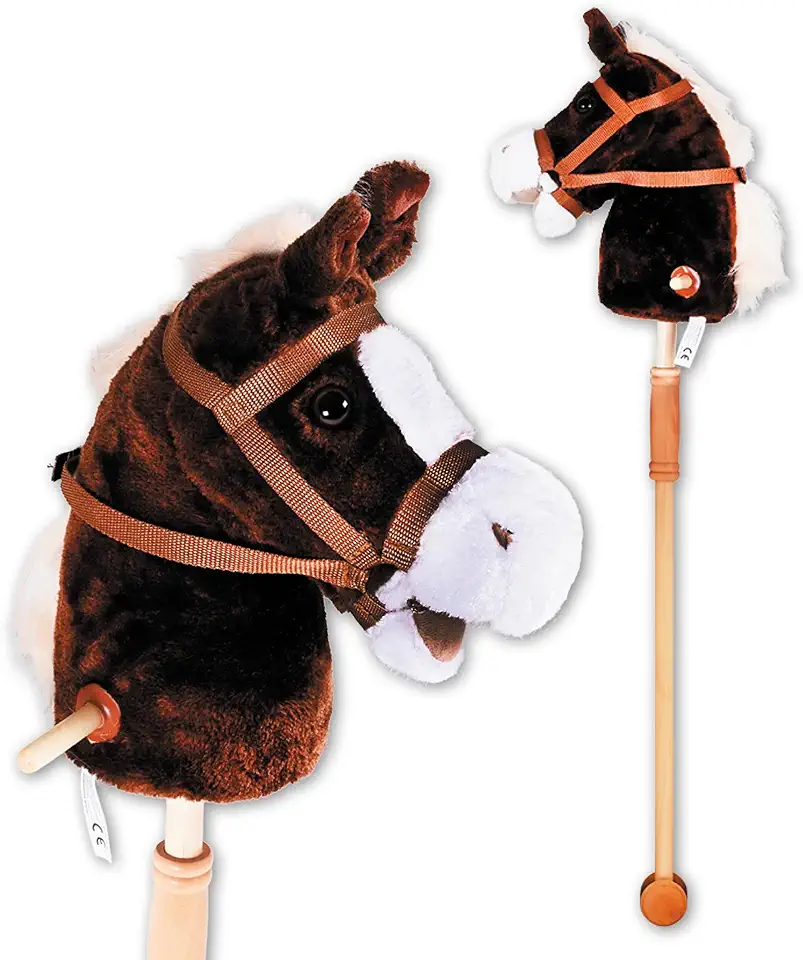 Hobbyhäst med ljud brun