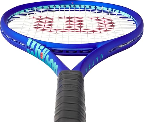 Miniatura 4 de Wilson Ultra 100L V5 - Raquetas de tenis para adultos, ensartadas con Sensation 16 Natural a media tensión de rango