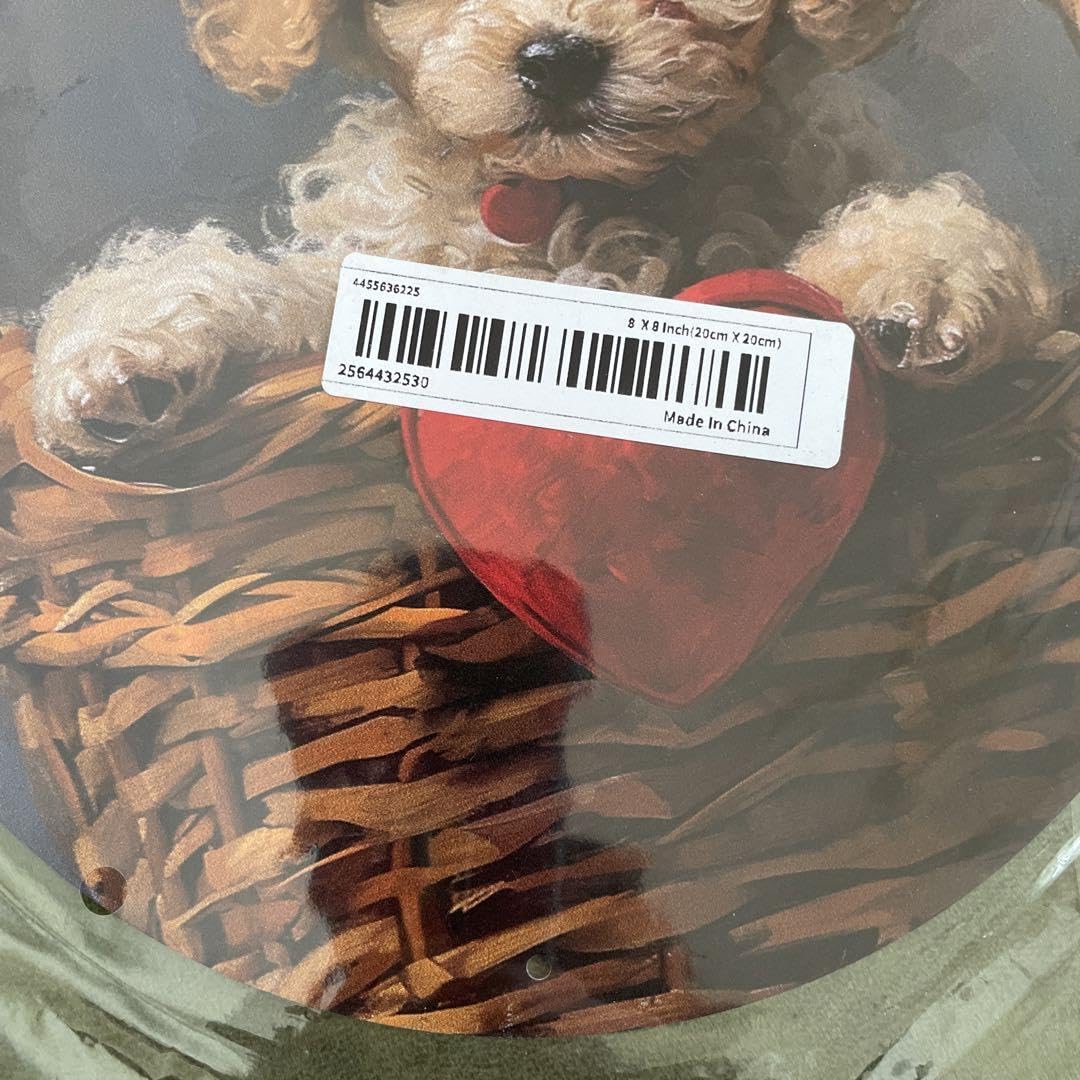 Amazon.co.jp: ブリキ看板（トイプードル 犬雑貨）ウェルカム