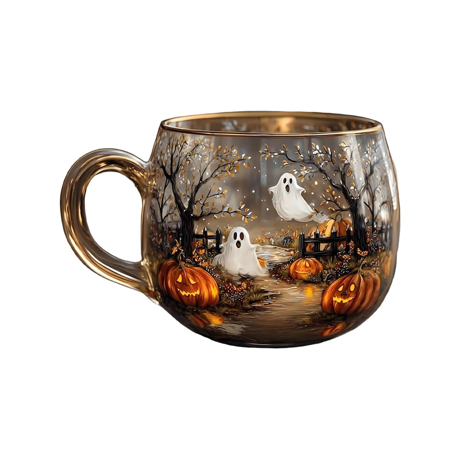 Mug à café Halloween en verre : oubliez les décorations jetables et fragiles