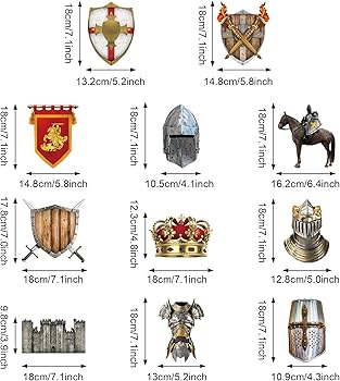Amazon.com: 22 Pcs Medieval Knight Birthday Decorations Hanging