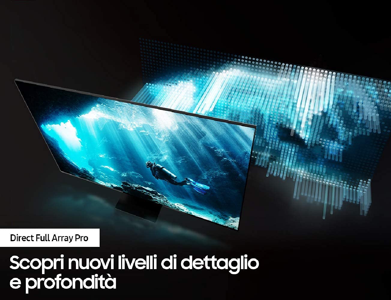 Samsung TV Q800T Smart TV 75" QLED 8K, Wi-Fi, 2020, Silver, (Ricondizionato)