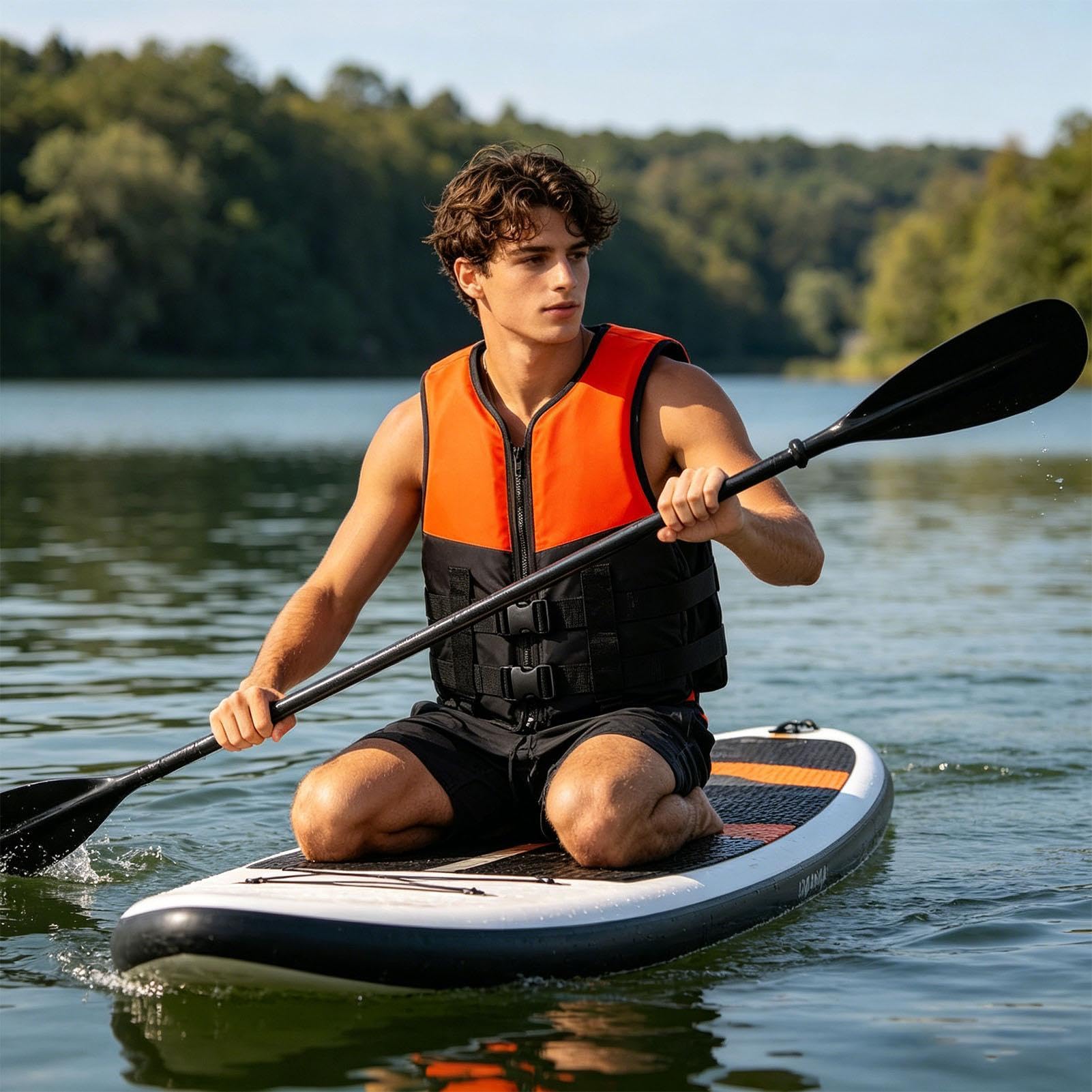 Schwimmweste für die Erwachsenen Schnselllösende Auftriebsjacke, Treibend | Schwimmende Auftriebsweste Geeignet Für Mäsnner Und Frauen, Jugendliche, Bootfahren, Wassersport, Kajak, Skifahren Sowie S