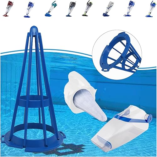 Vista 20 de Filtro de vacío de repuesto de algodón para pistola de piscina (5 filtros de algodón + 1 cono azul)