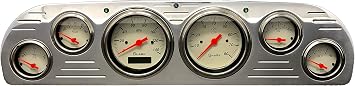 Dolphin Gauges Compatible with 1957 1958 1959 1960 Ford Truck 6 Gauge Dash Cluster Panel Set Programmable