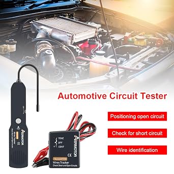 EM415 PRO Cable Tracker Electrical- Wire Tracer for Automotive Wiring, Short & Open Circuit Finder, Non-Destructive Wire Tracing Tool with Flexible Probe (2*Battery)