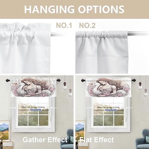 Miniatura 346 de Cenefas de cocina modernas con patrón de cobre marrón dorado para ventanas, cenefas opacas abstractas de marcas de arañazos y cortinas opacas