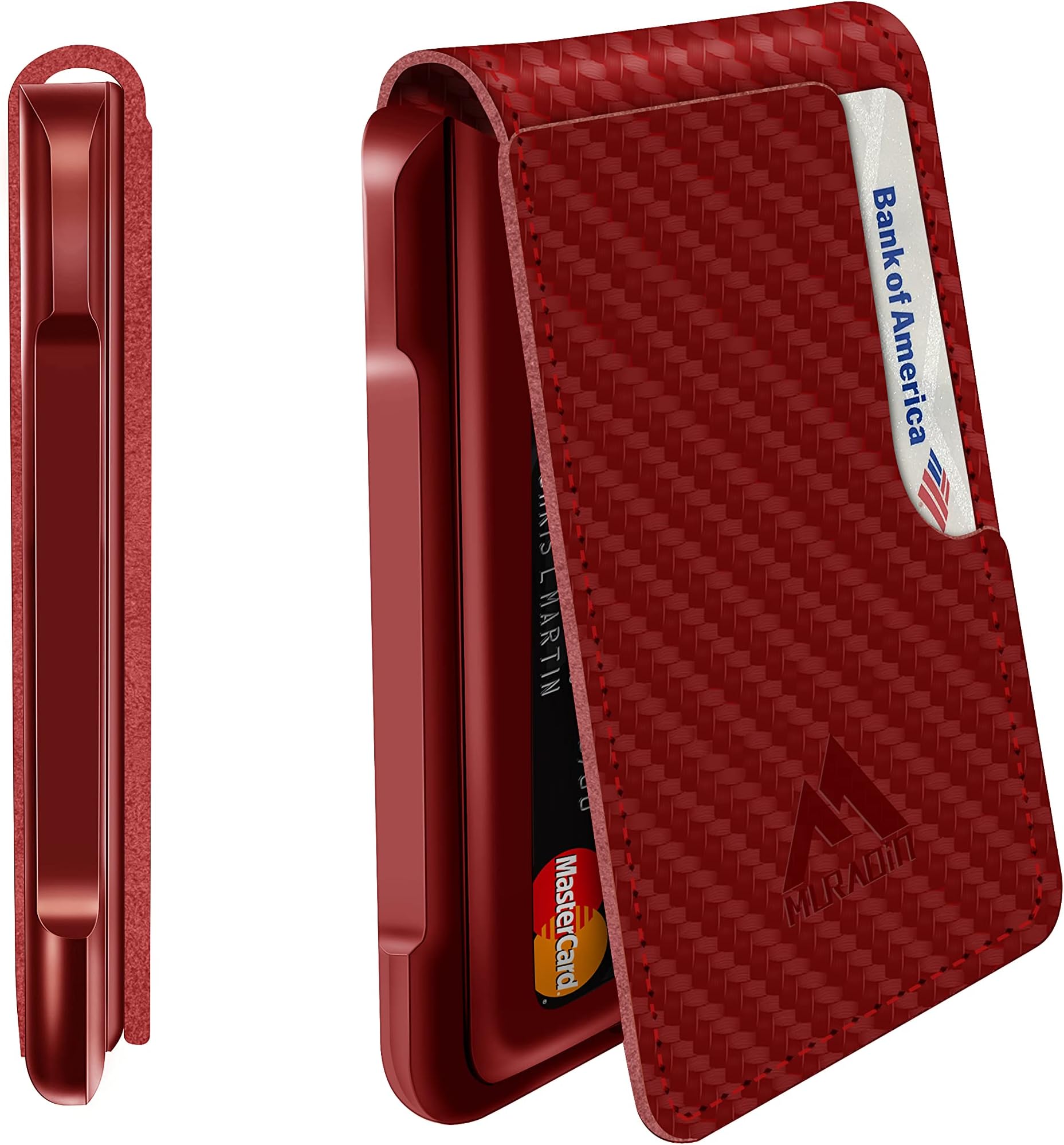 Mens Wallet Tactical Bifold Wallets for Men Metal RFID Blocking Aluminum Money Cards Holder Gifts for Men