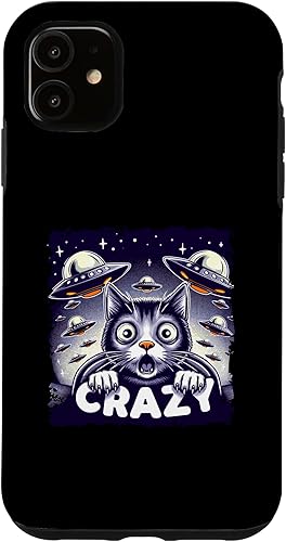 Miniatura 10 de iPhone 11 Pro Max Believe in Ufo - Alien Believer funny cat Case