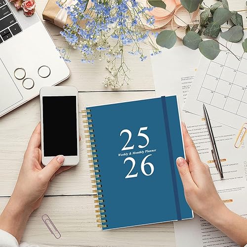 Miniatura 7 de Agenda 2024-2025  Agenda semanal y mensual encuadernada en espiral, agenda 2024-2025 de julio de 2024 a junio de 2025 con pestañas mensuales,