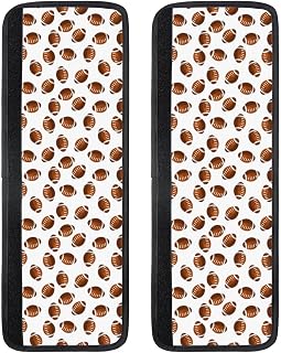 Buewutiry Juego de 2 fundas ajustables para manija de puerta de refrigerador, cómodas, color marrón, rugby, fútbol americano, fundas para manijas de electrodomésticos, lavavajillas, horno, decoración