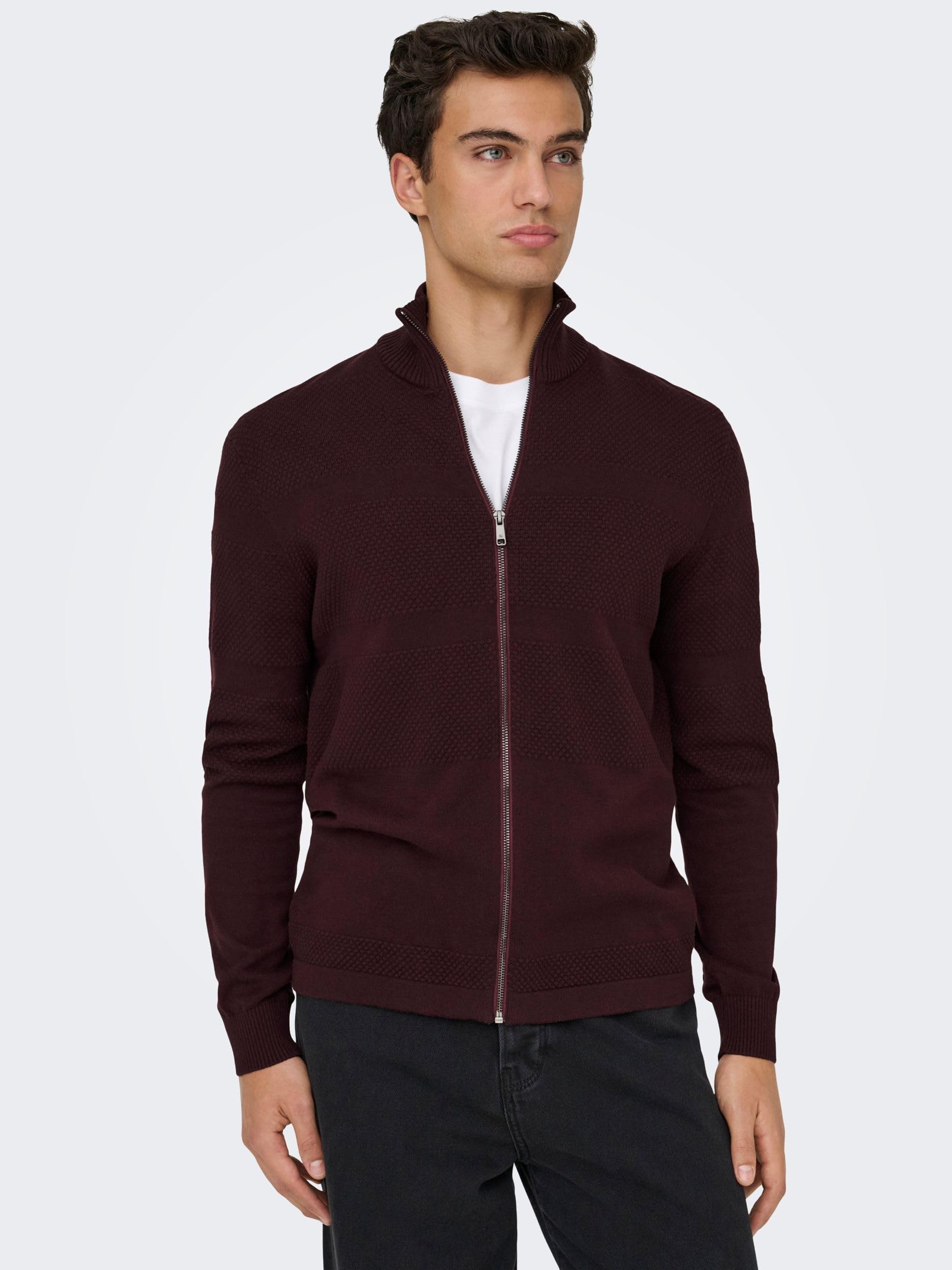 Only & Sons Onsmalik Cardigan Knit Zip 12 Pin para Hombre