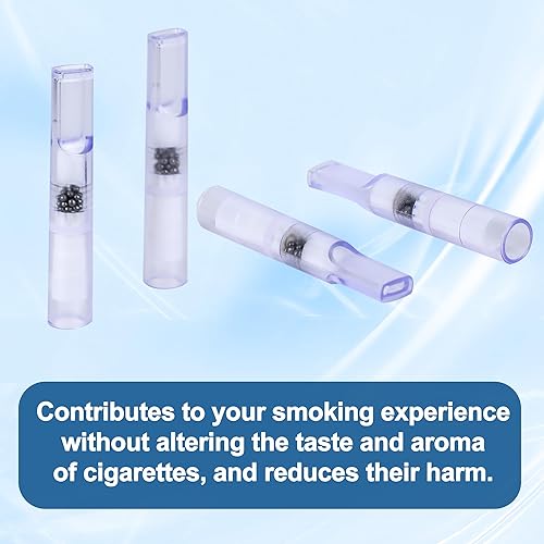 Miniatura 7 de Paquete de 100 puntas de filtro de cigarrillos de 10 capas que elimina alquitrán y productos químicos, medio-fino, fino, cuatro usos, filtros de