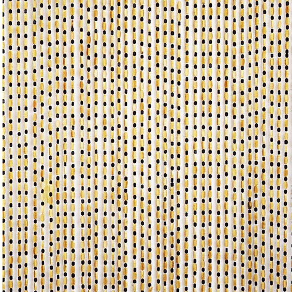 HAPPLiGNLY Curtains Solid Wood Beaded Curtain Living Room Entrance Decoration Partition Curtain Chinese Mosquito Curtain, Customizable (Color : A, Size : 90cmx200cm)