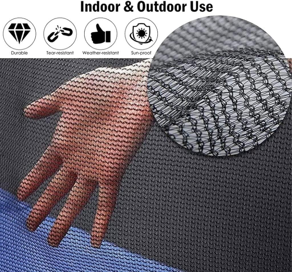 Trampolines & Accessories Replacement Trampoline Safety Net for Round Trampoline Accessories 6FT 8FT 10FT 12FT 14FT 16FT Parts & Accessories (Color : Black, Size : 6FT6pole1.83M)