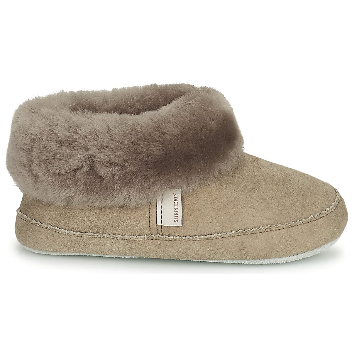 Genérico Pitea, Zapatillas de oveja volteadas para niños, color Stone, talla 25, gris, 26 EU