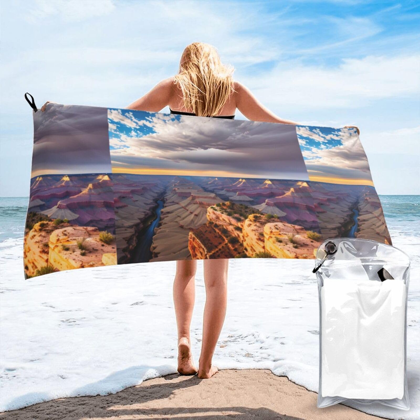 Serviettes ultra absorbantes Grand Canyon pour sport et voyage