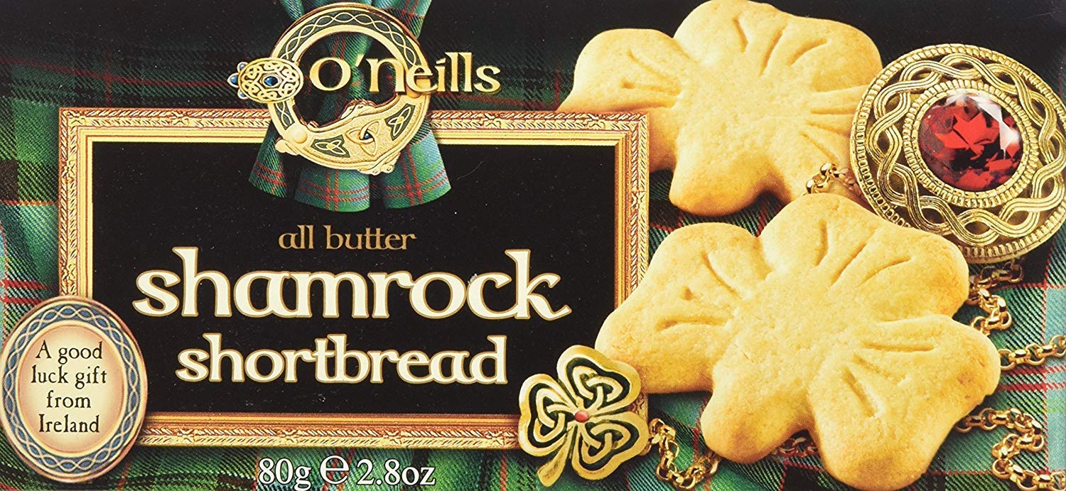 O'Neills Shamrock Shortbread Cookies, 2.8 Ounce