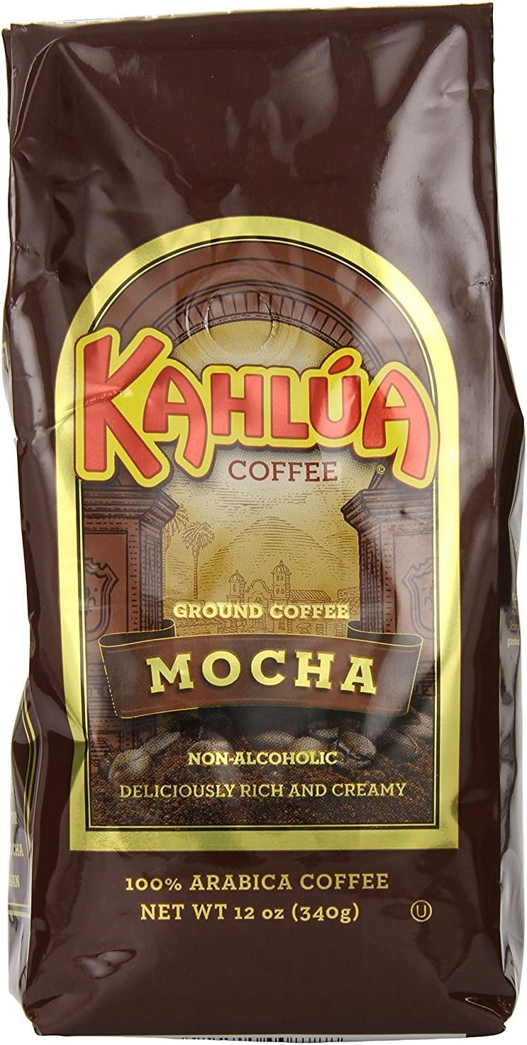 Coffee Kahlua Mocha Gourmet Ground Coffee, 12-Ounce Bags (Pack of 2)