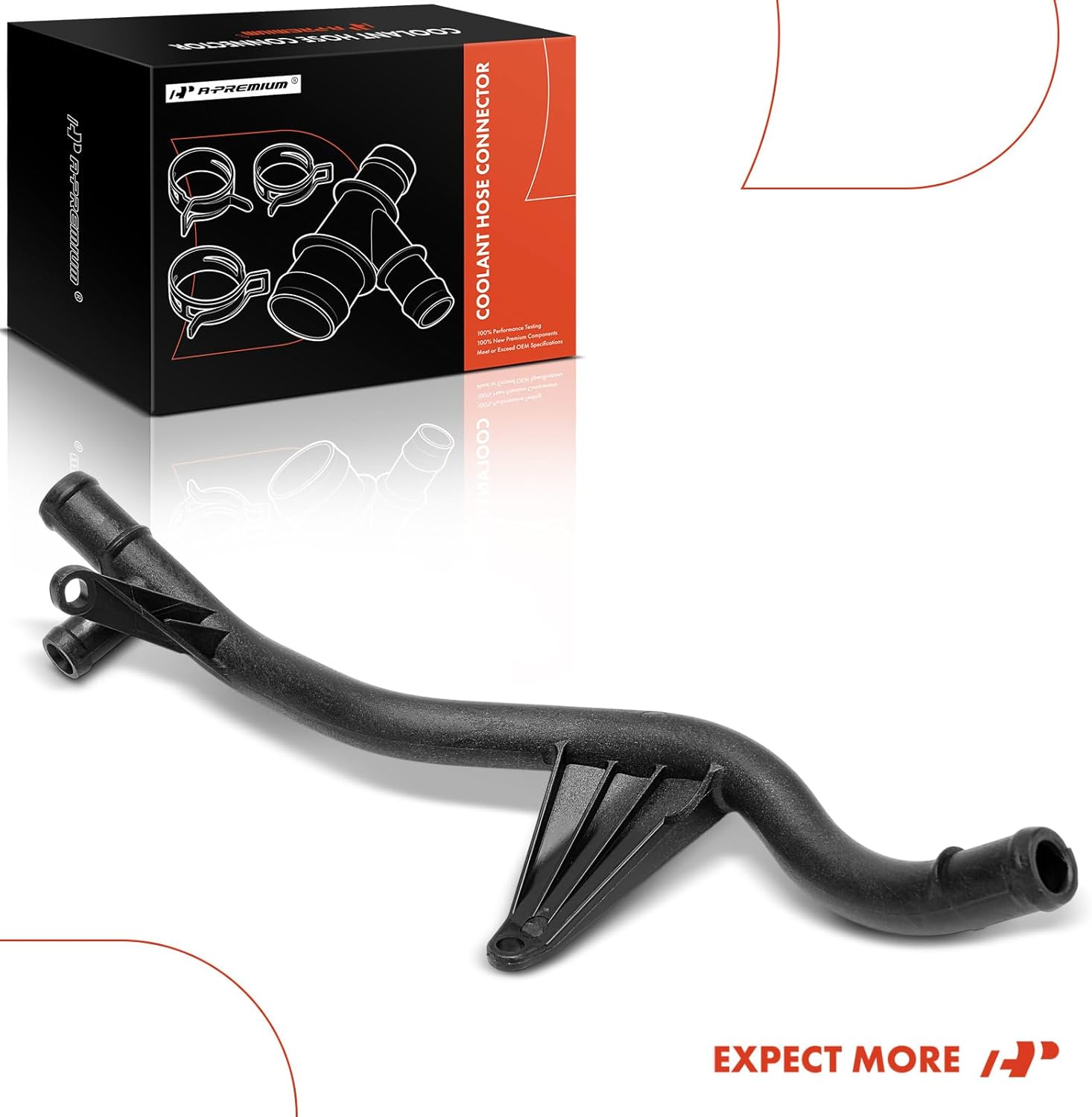 A-Premium Coolant Water Hose Pipe Compatible with Audi A3 2015-2019, A3 Quattro 2015-2019, Q3 2019-2020, S3 2015-2019, TT Quattro 2016-2020, TTS Quattro 2019, 1.8L 2.0L, Radiator Coolant Hose