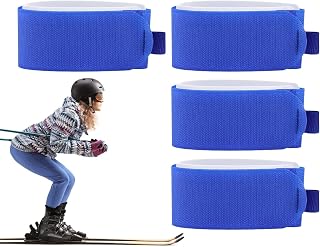Correa para snowboard – Correas de esquí para llevar, correas de esquí para fijar nuestro | 4 correas de nailon para transportar bastones, correa de transporte