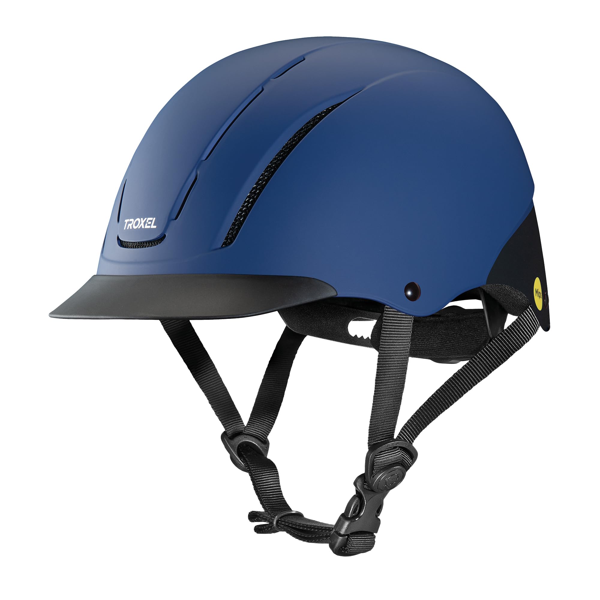Troxel Uni – Casco de equitación Spirit con tecnología MIPS, Color Azul Marino Duratec, Talla pequeña