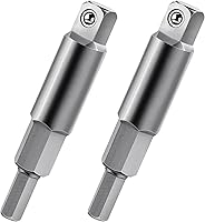 Vista 1 de ANCIRS Paquete de 2 adaptadores de llave hexagonal de 3/16 a 5/16, kit de adaptador de llave hexagonal de trinquete para abridor de válvulas HVAC