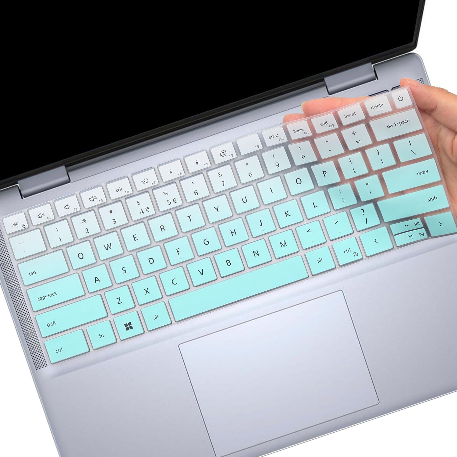 Keyboard Cover for Dell 14 Plus DB04250 DB04255 DB14250 DB14255 14", Dell Inspiron 14 5440 5441 5445 7440 7441 7445 & Inspiron 16 7640 US Layout (Not Fit:Dell 14S & 14 DA14250 Premium -MintGreen-image-38