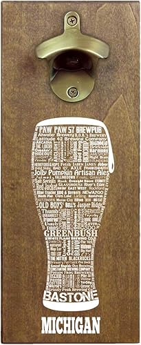 State Craft - Abrebotellas magnético de madera para cerveza y tapa