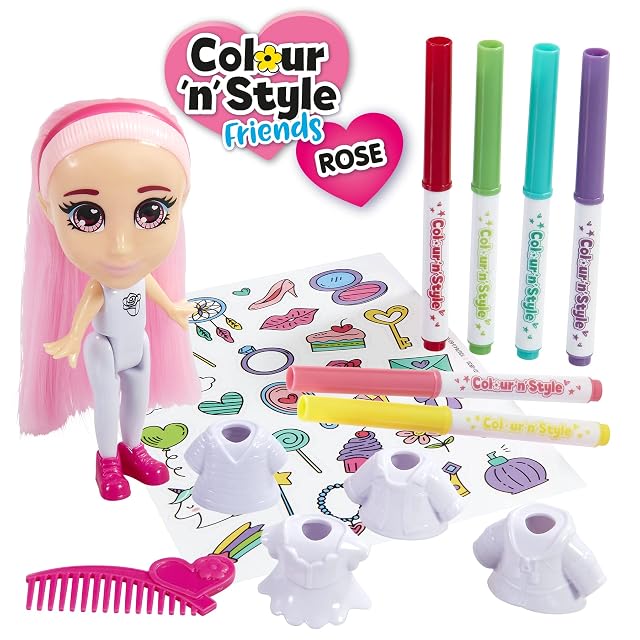 Foto 3 de 8 de Goliath Colour 'N' Style - Muñeca Personalizada Rosa - CREA miradas al Infinito - Ocio Creativo