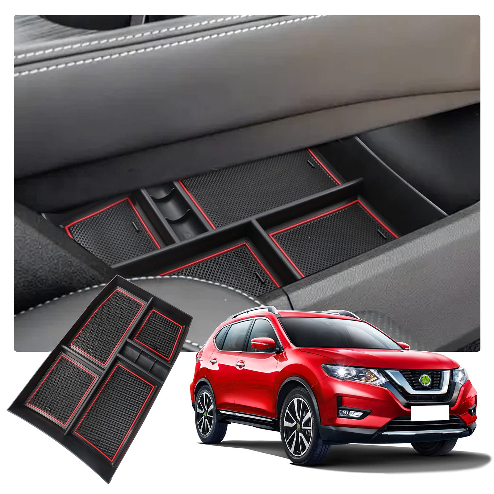 Buy R RUIYA Center Console Organizer Tray for 2021 Nissan Rogue T33 Car