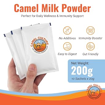 Camel Culture Dry Camel Milk Powder Nutrient health Drink(20g x 10 Sachets)