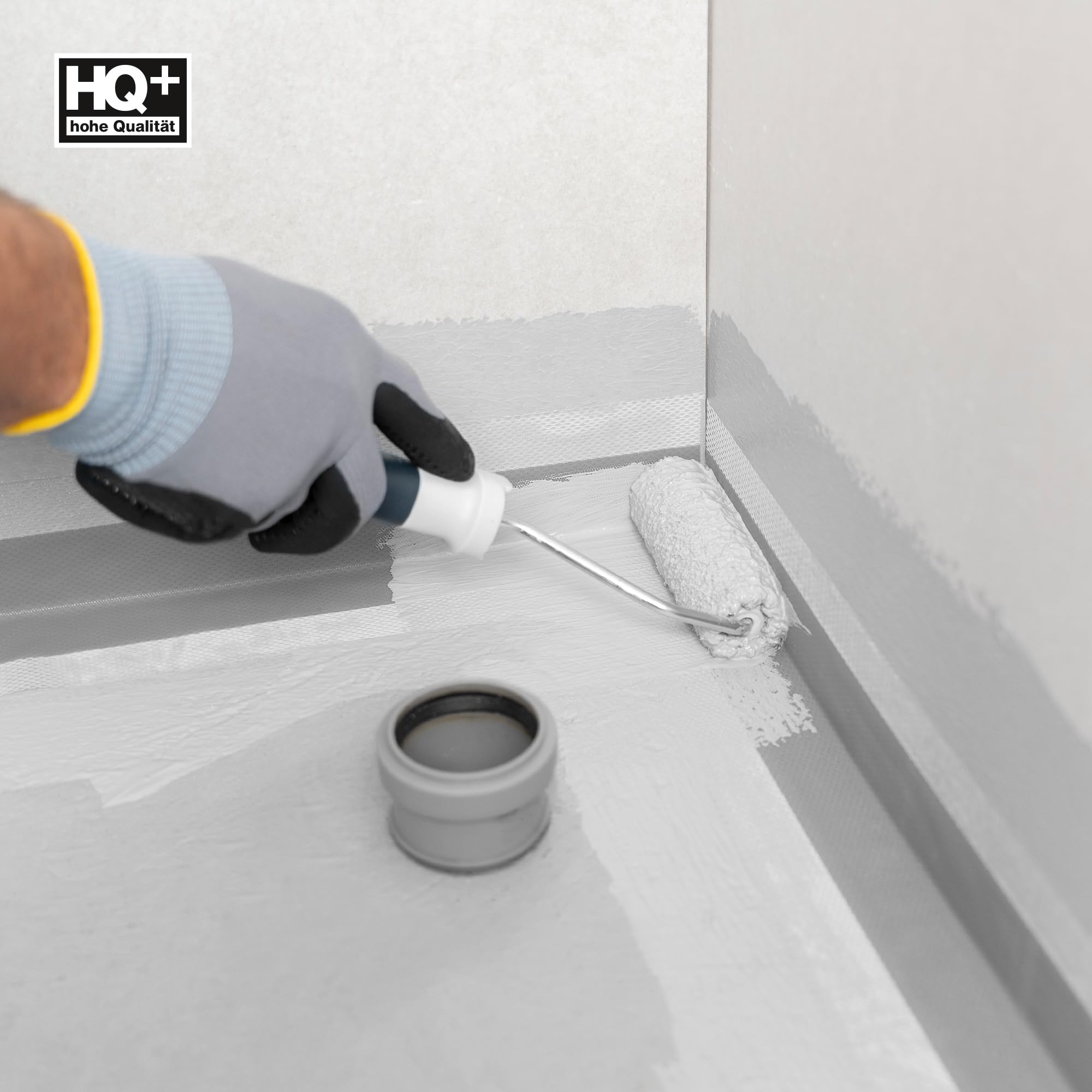 Isolbau Innenecke P2 Grau - 100 Stück - Wasserdichtes Eck-Dichtband für Sanitär, Dusche, Bad, Fliesen, Balkon Eckabdichtung Dichtecke Abdichtung für Innen- & Außenbereich