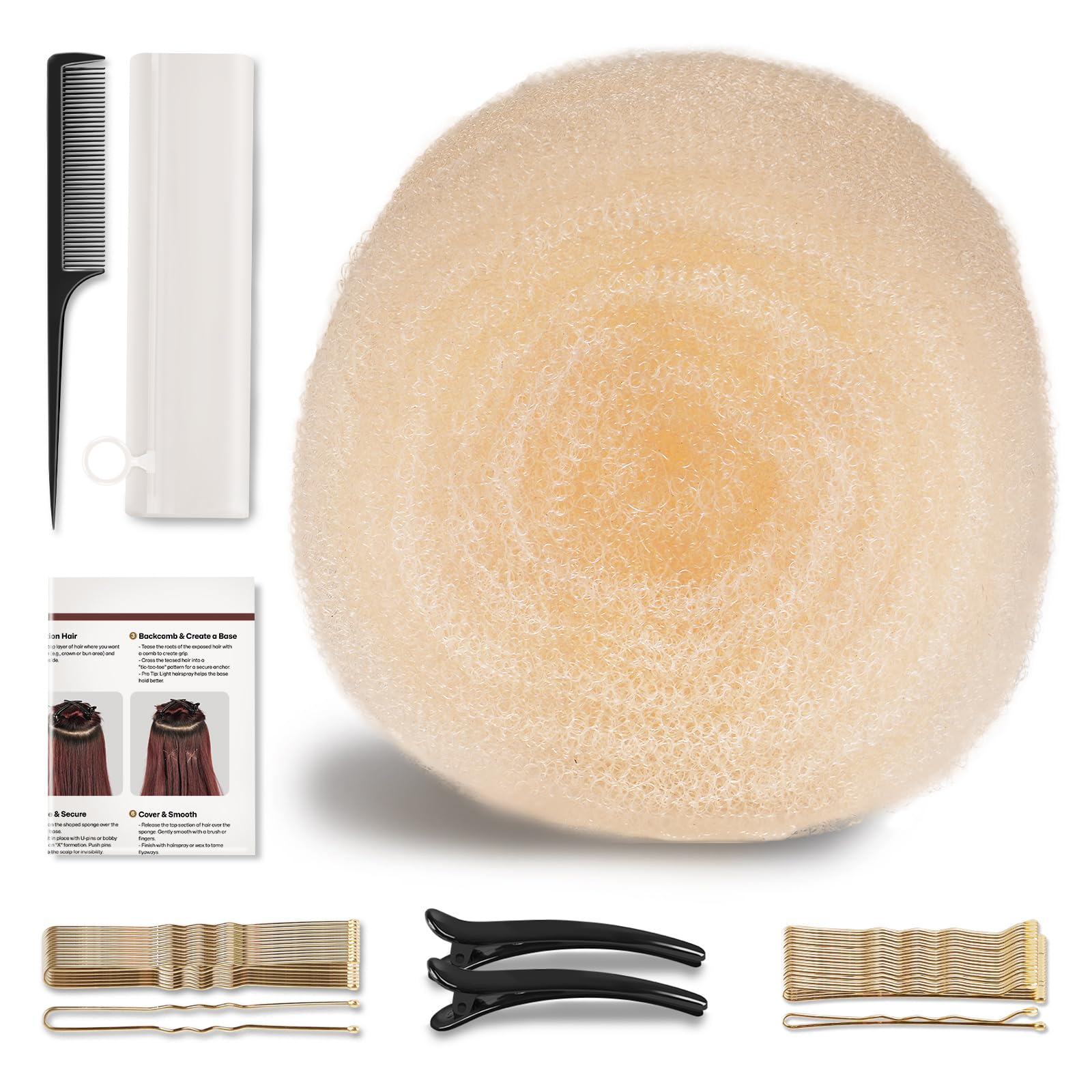 Amazon.com: Hair Padding for Updos | Volumizing Hair Donut  display picture 3