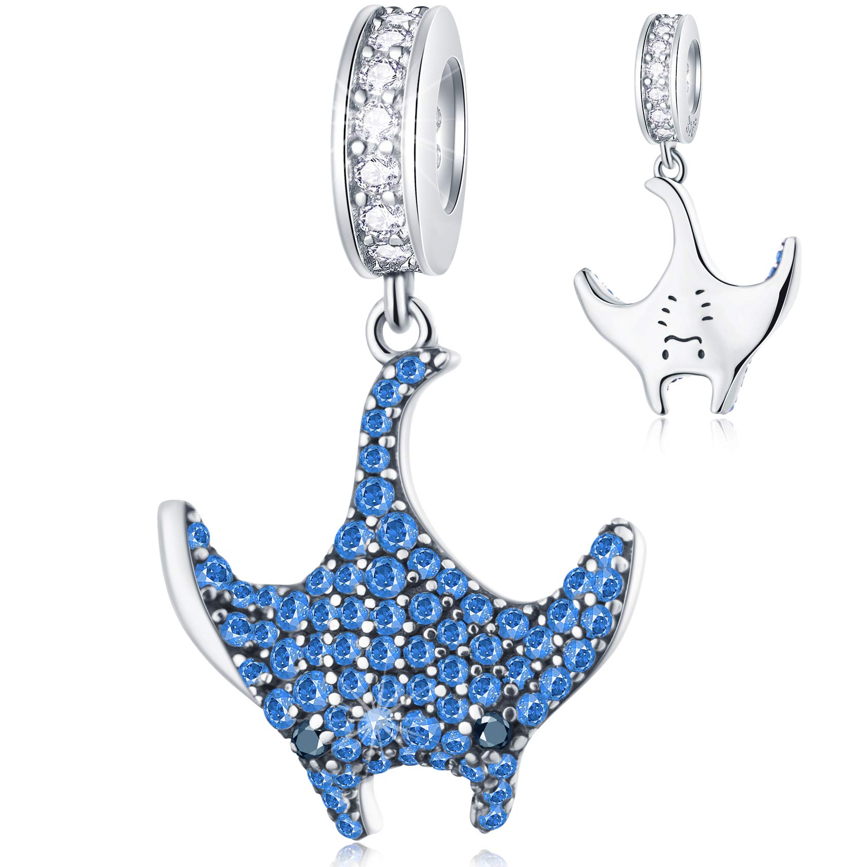 Insectos animales Charms, Caballo de plata esterlina 925, búho, mariquita, libélula, mariposa, cocodrilo, oso, gato, panda, elefante, cuentas de conejito, se adapta a la pulsera de dijes europeos
