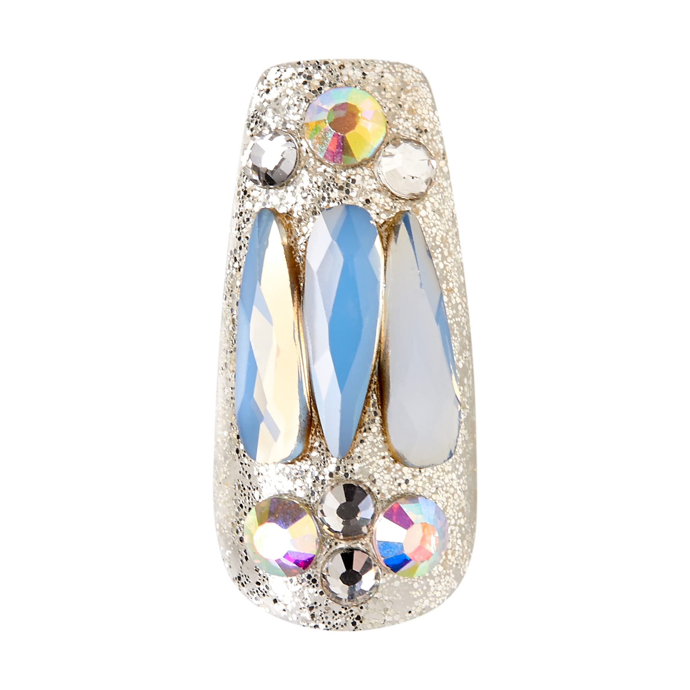 KISS Majestic High-End Manicure Set - My Jewelry, Blue / Silver, 30 Stück (1 Packung) - Image 2