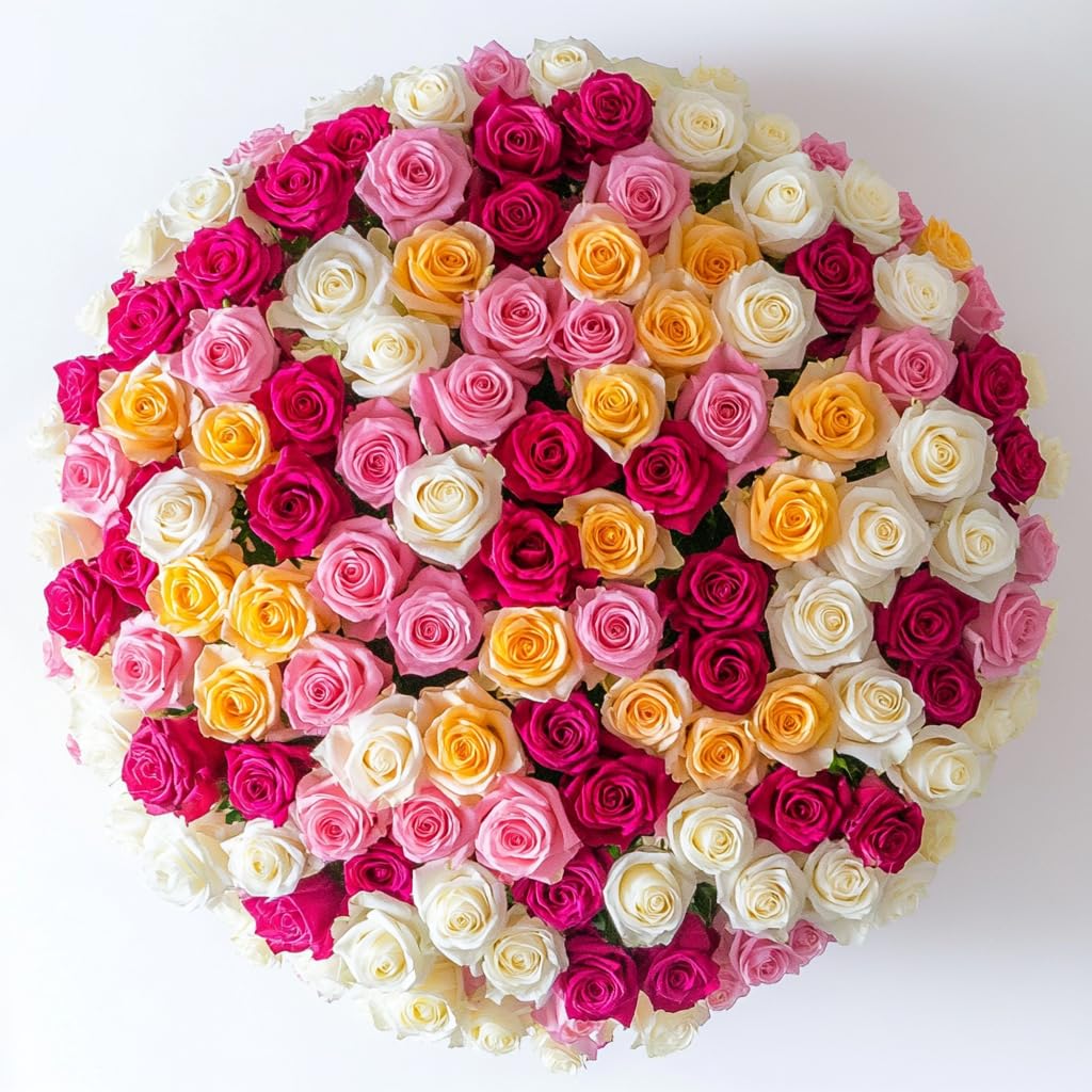 Amazon.com : GlobalRose 250 Assorted Roses Bouquet - Responsibly