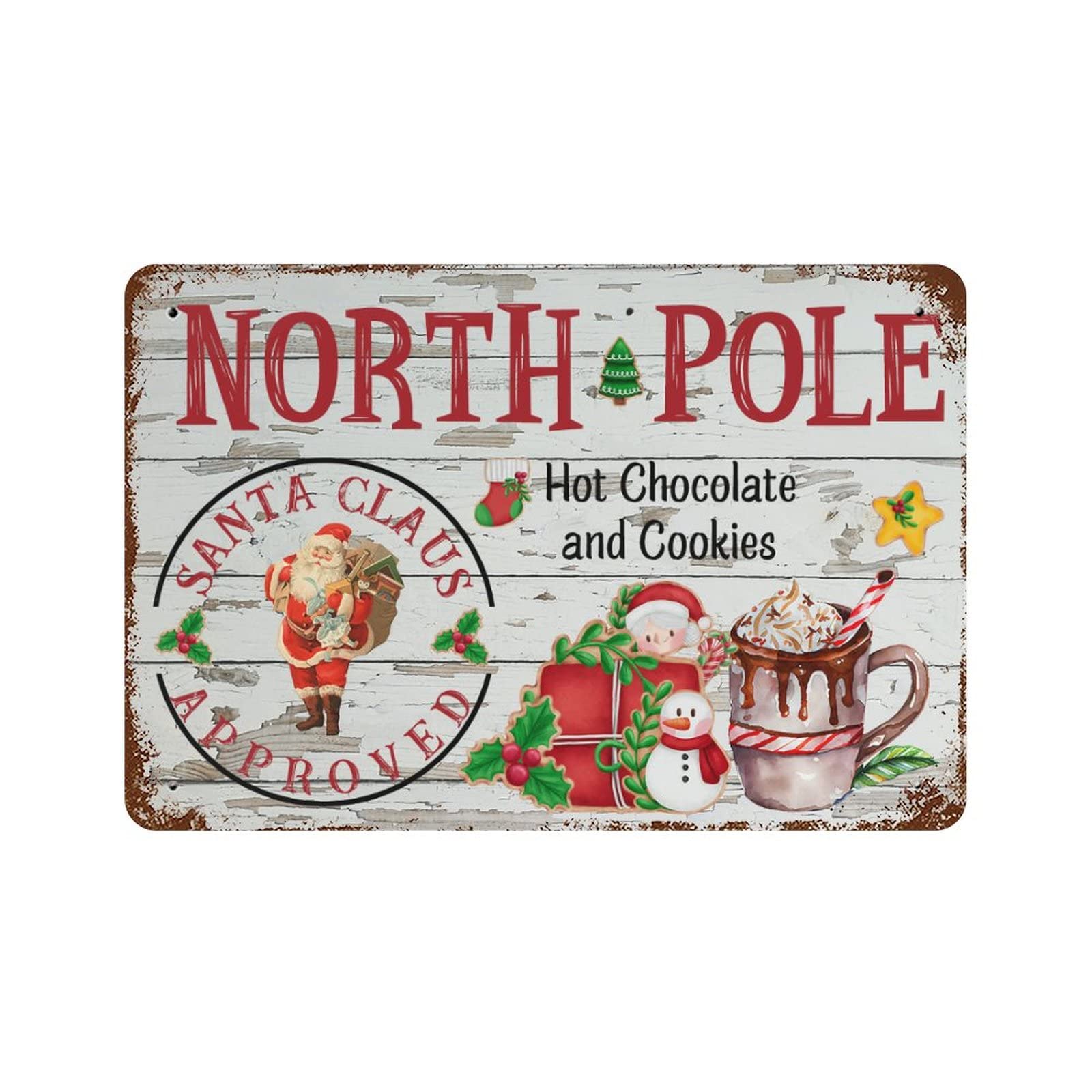 Panneau de Noël déco murale aluminium Happy New Year format 30x45