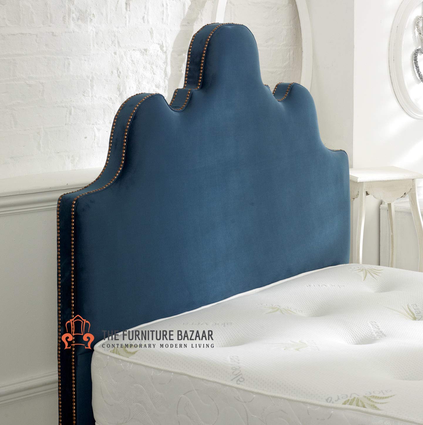 The Furniture BazaarLuxury Arbury Upholstered Floor Standing Headboard (4ft6 Double)