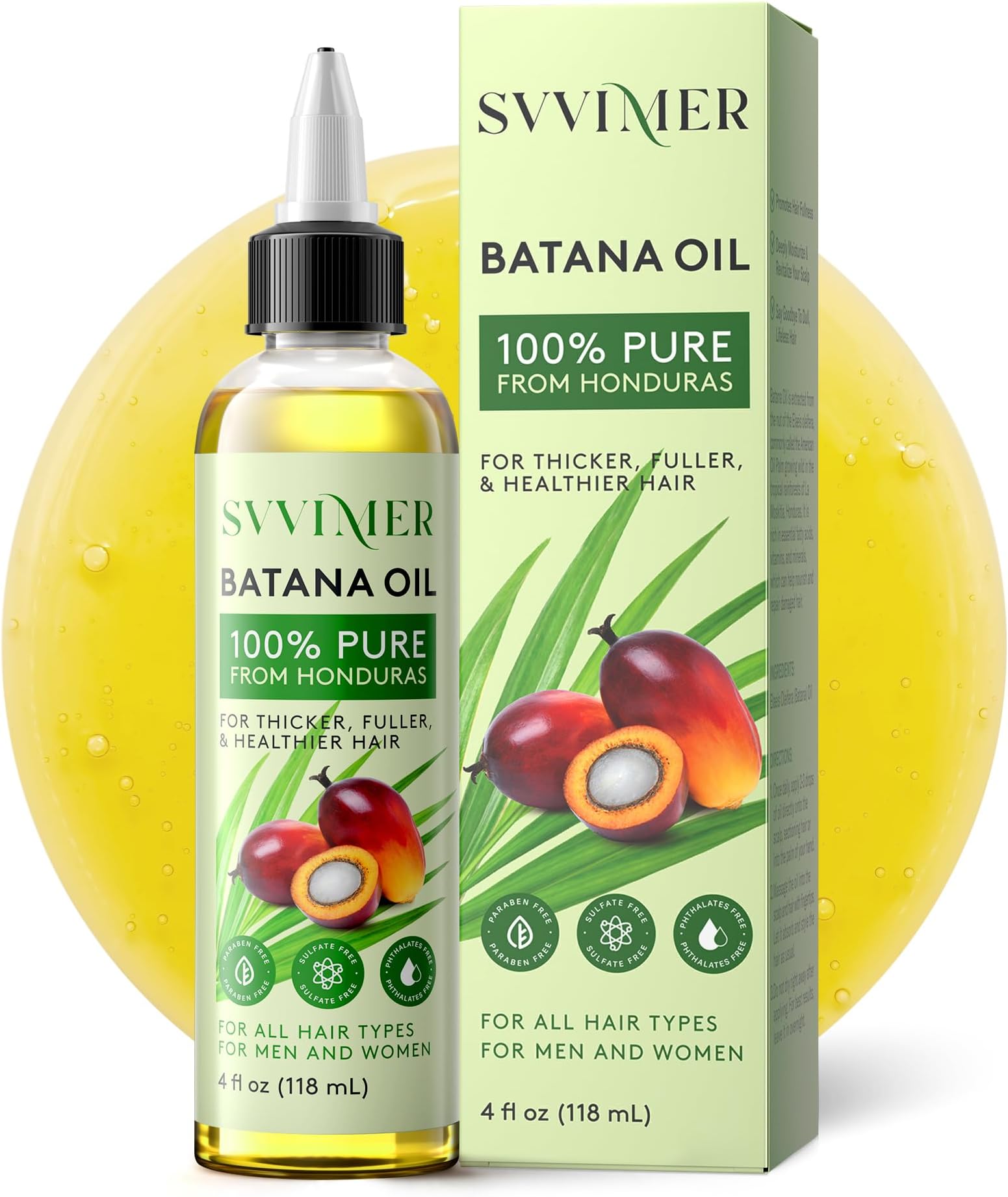 2-Pack Organic Batana Oil For Hair Growth - Rosemary & Herbal Botana Oil Treatment