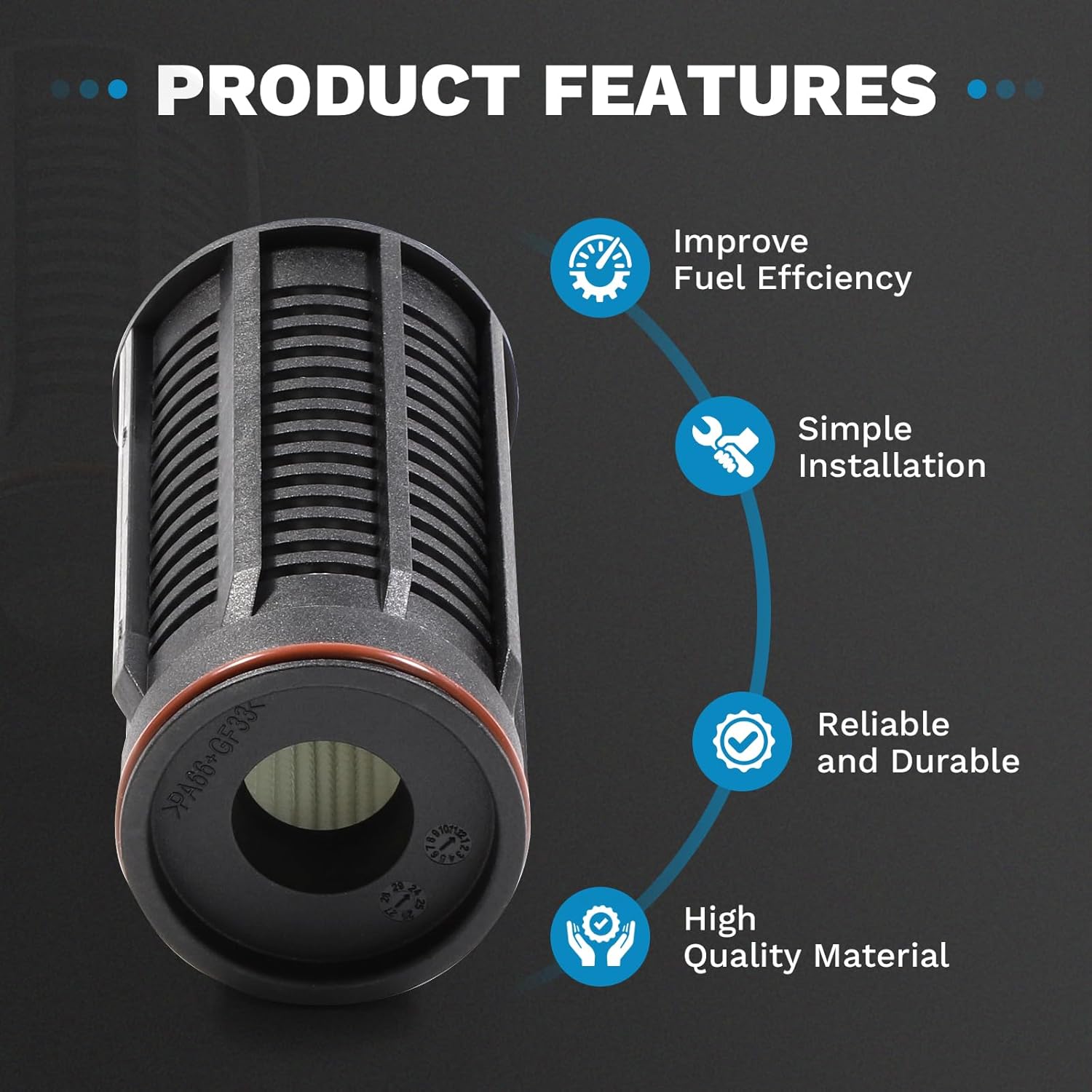 Automatic Transmission Fluid Filter Kit with 4 bolts Compatible with Chevy Chevrolet Corvette C8 Stingray LT2 6.2L 2020-2024 Replacement Transmission Oil Filter 24045729