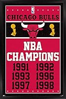 Vista 6 de Trends International Póster de pared de Chicago Bulls Champions de 22.375 x 34 pulgadas